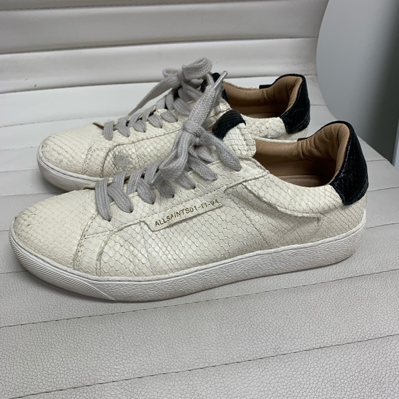 All Saints Sneakers with snake like emboss - Picture 7 of 14